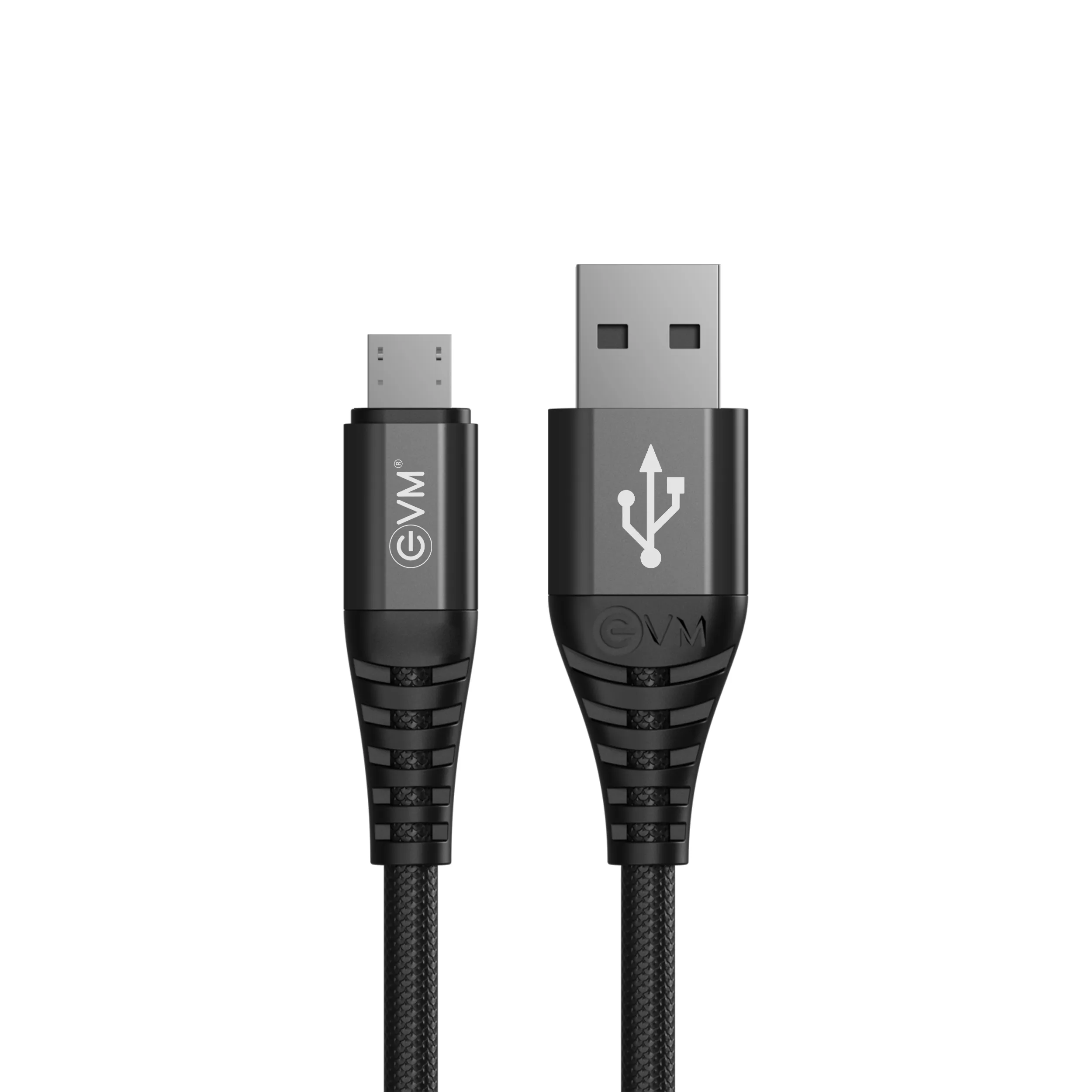 EVM Micro USB Mobile Charging Cable (Metal Head Nylon Braided Cable) EVM-CM-011 view 2